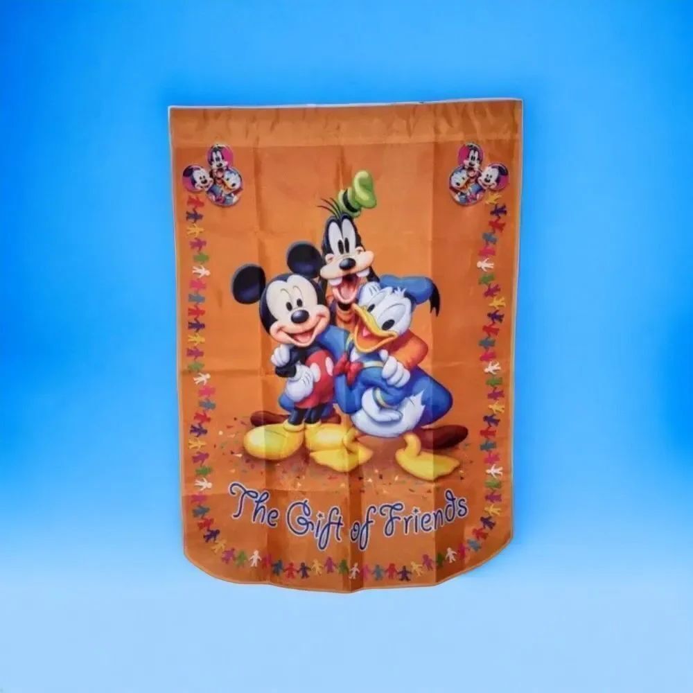 The Gift Of Friends Flag -Mickey & Friends ~ 28 x 40 ~ Hamilton Collection
